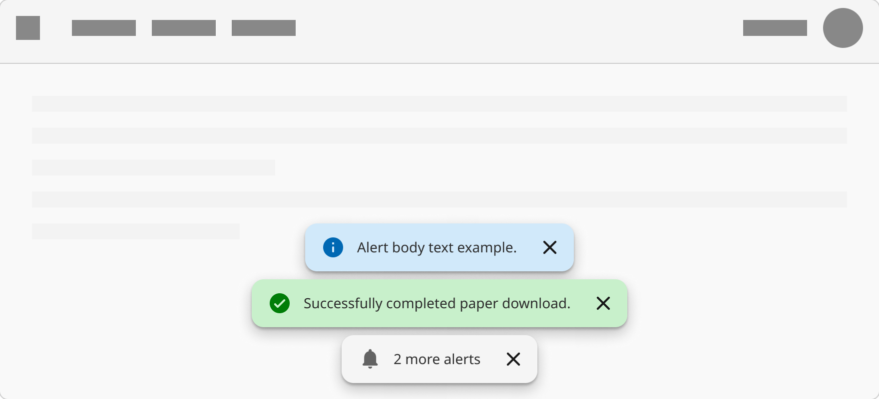 Overflow Message Overview | Toast notifications | Made with Supernova