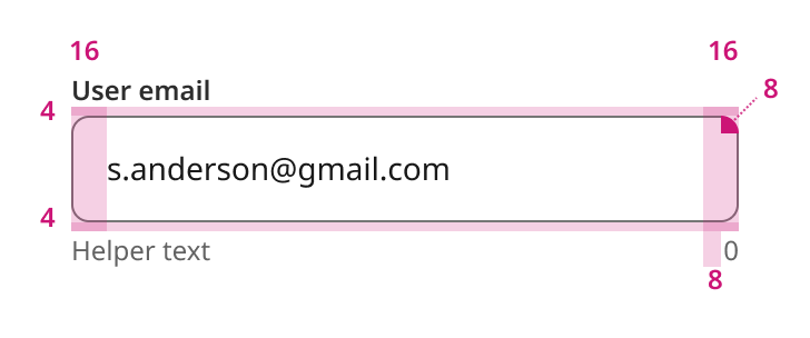 Overview | Text input | Made with Supernova