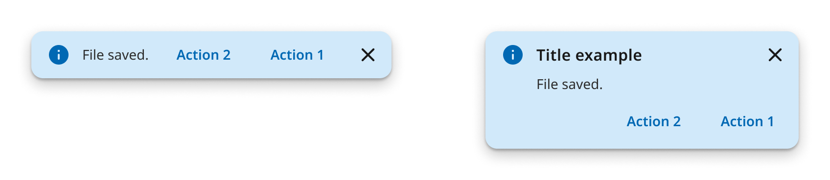 Overview | Toast notifications | Made with Supernova