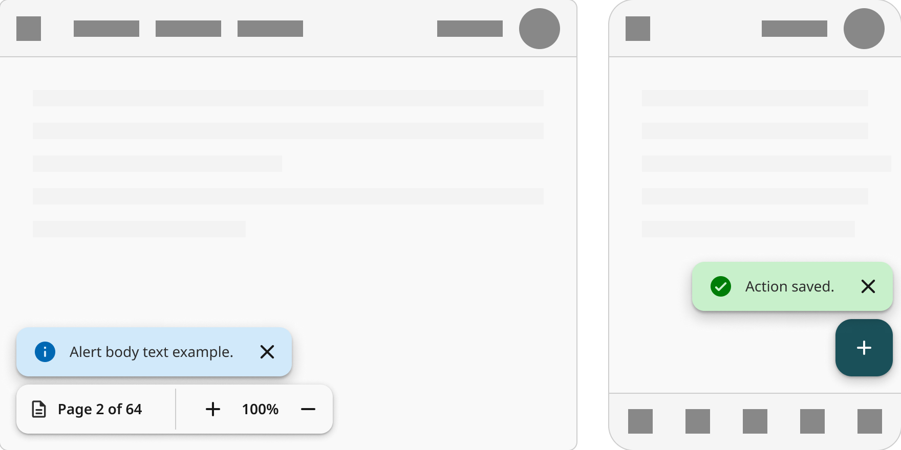 Overview | Toast notifications | Made with Supernova