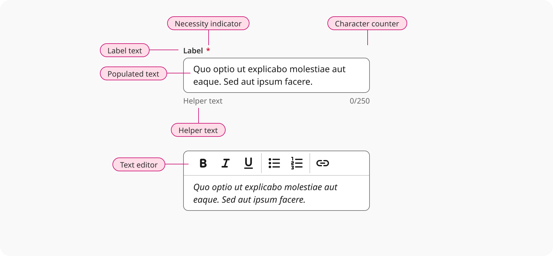 Overview | Text area | Made with Supernova