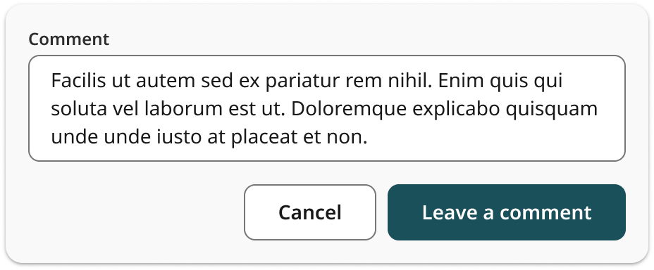 Overview | Text area | Made with Supernova