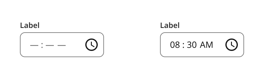 Overview | Time input | Made with Supernova