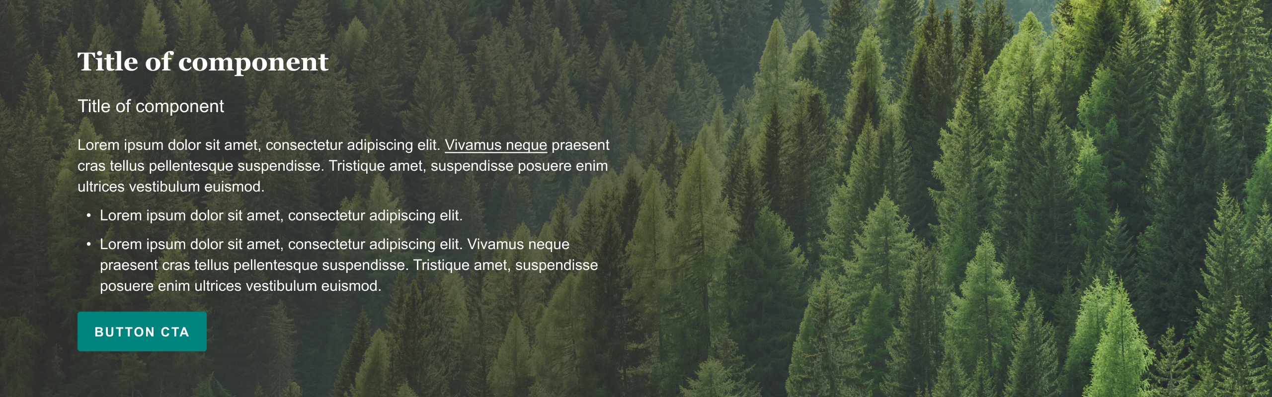 Full-width Feature Component - Sustainability Example