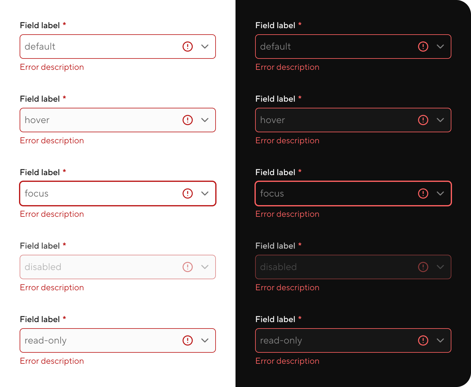 Field select - error