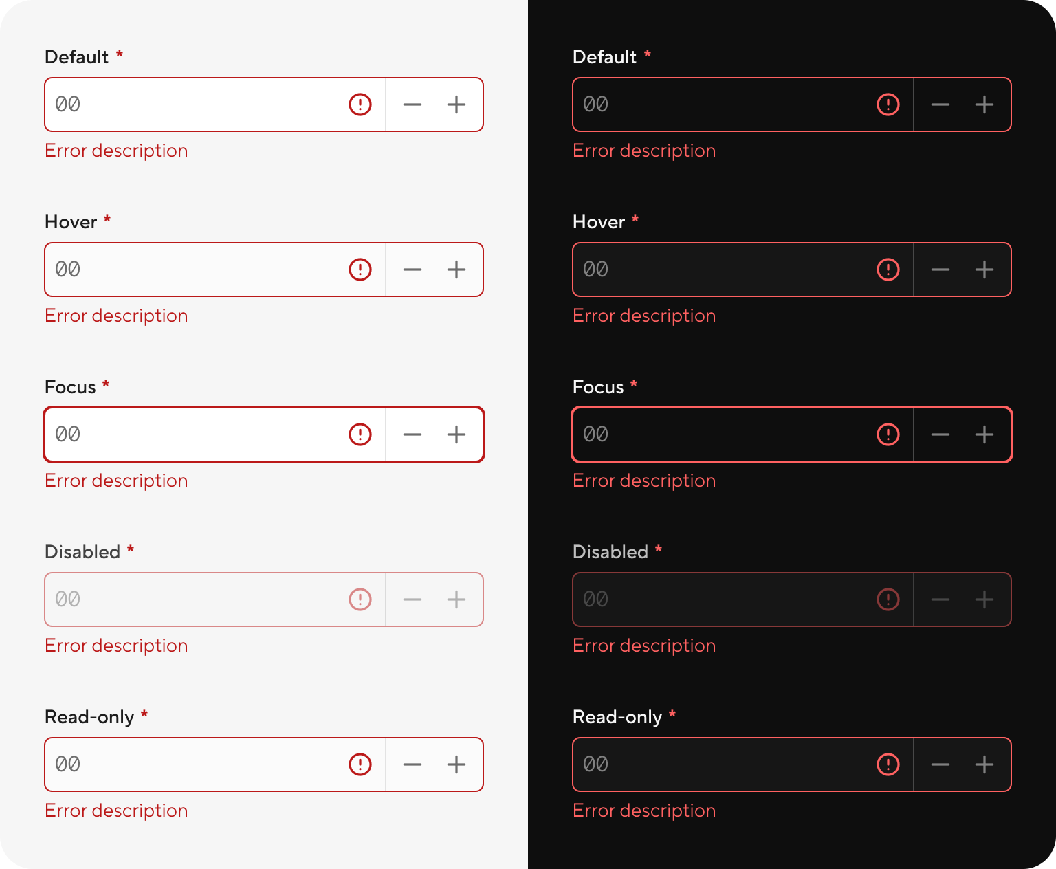 Field number - errors