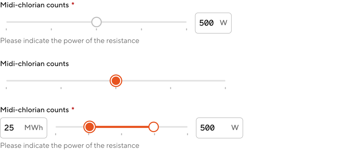 Slider - overview