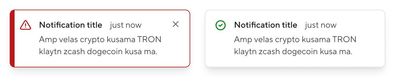 Notification - Emphasis