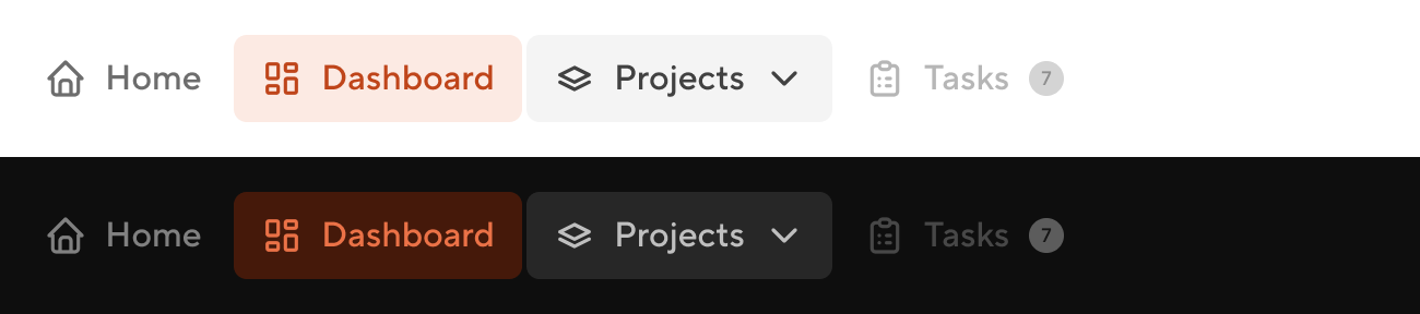 Buttongroup template - Theme Spark