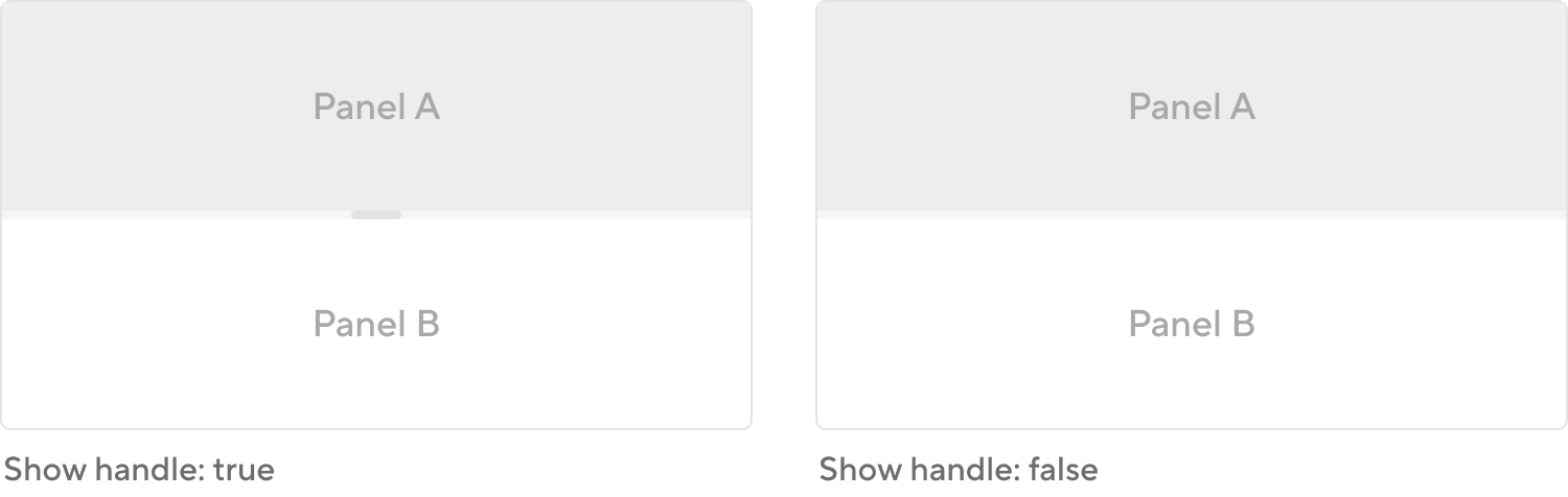 Splitter - Props - Show handle