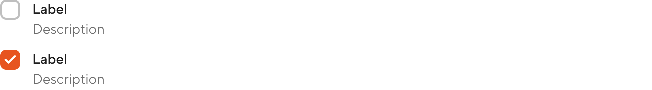 Checkbox overview