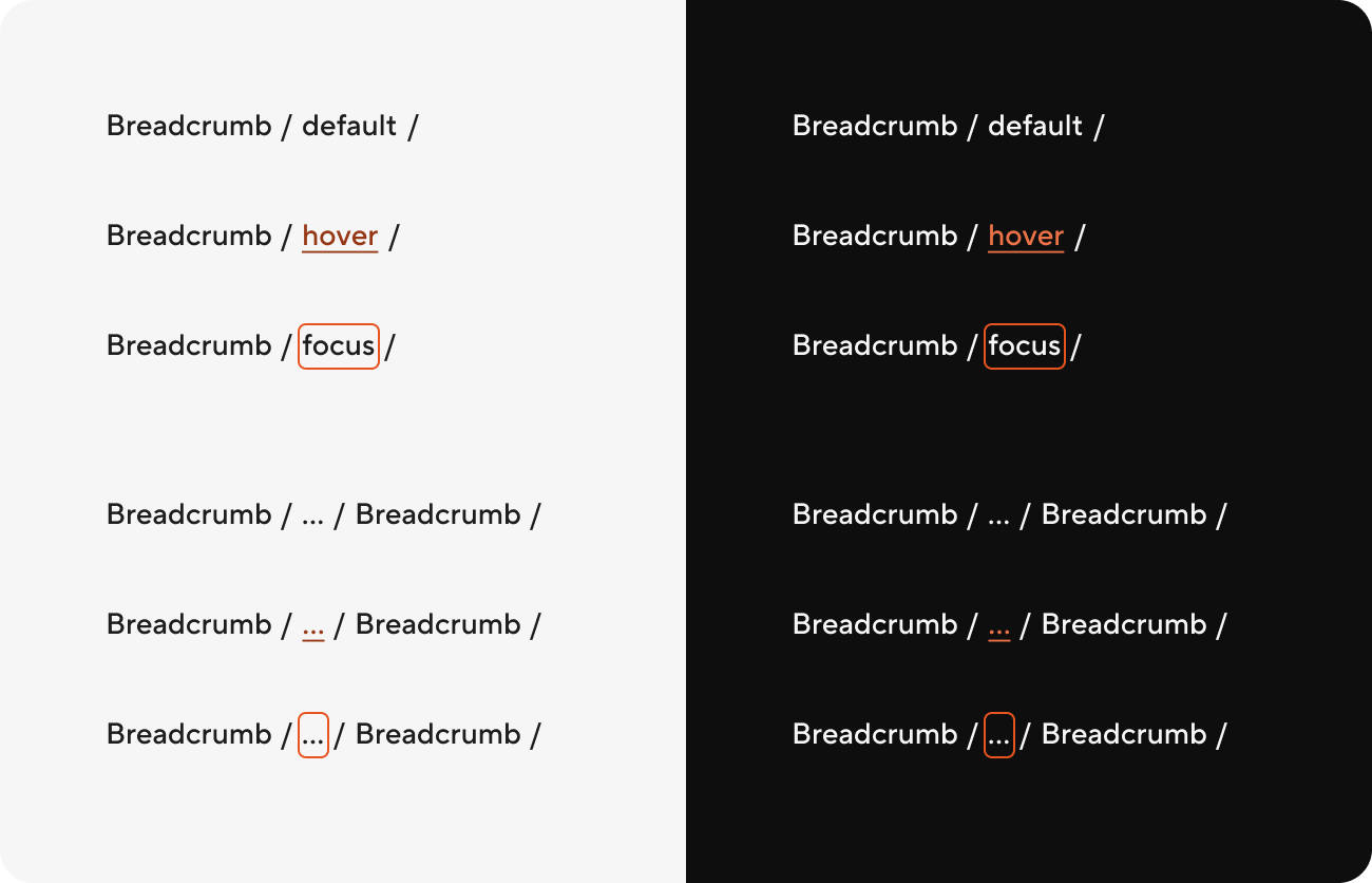 Breadcrumbs - spark light