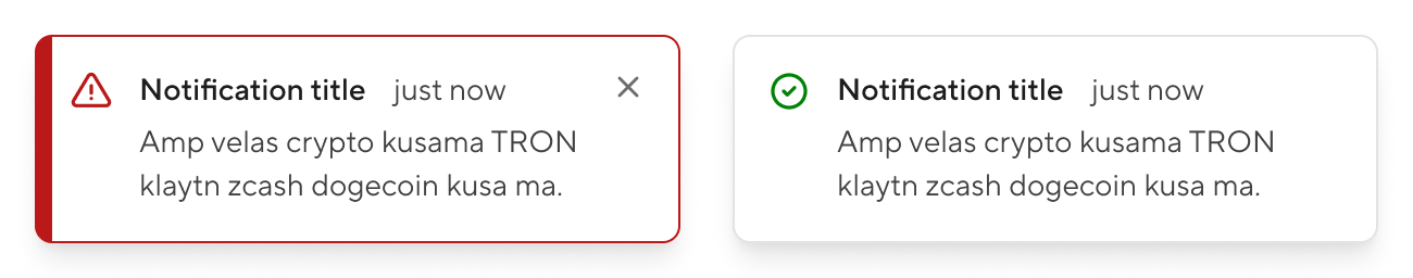 Notification - Emphasis