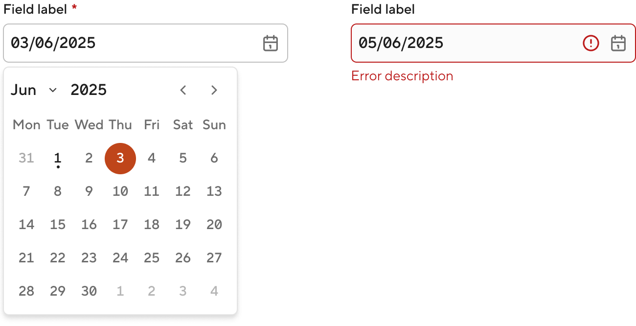 Field date | Overview
