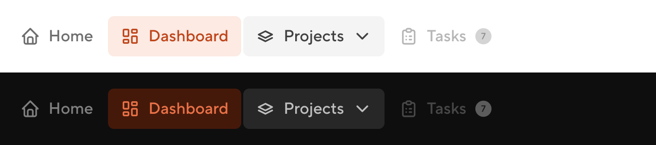Buttongroup template - Theme Spark