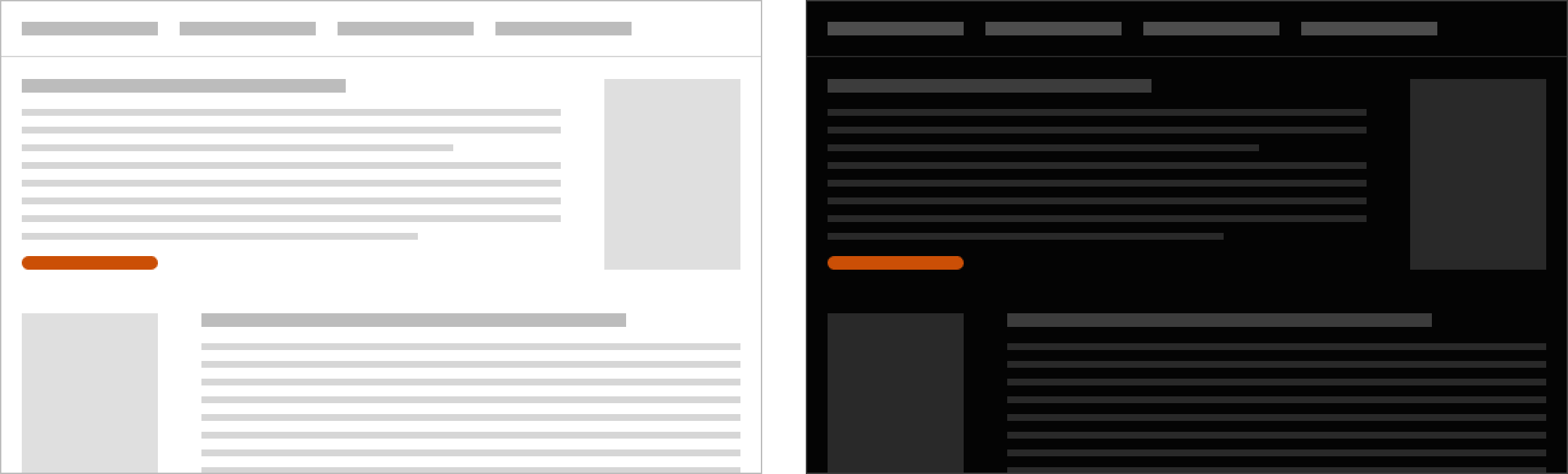 Light and dark mode