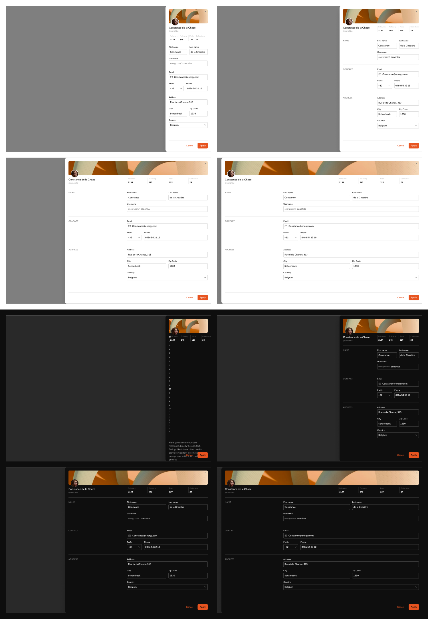 Drawer - Theme spark