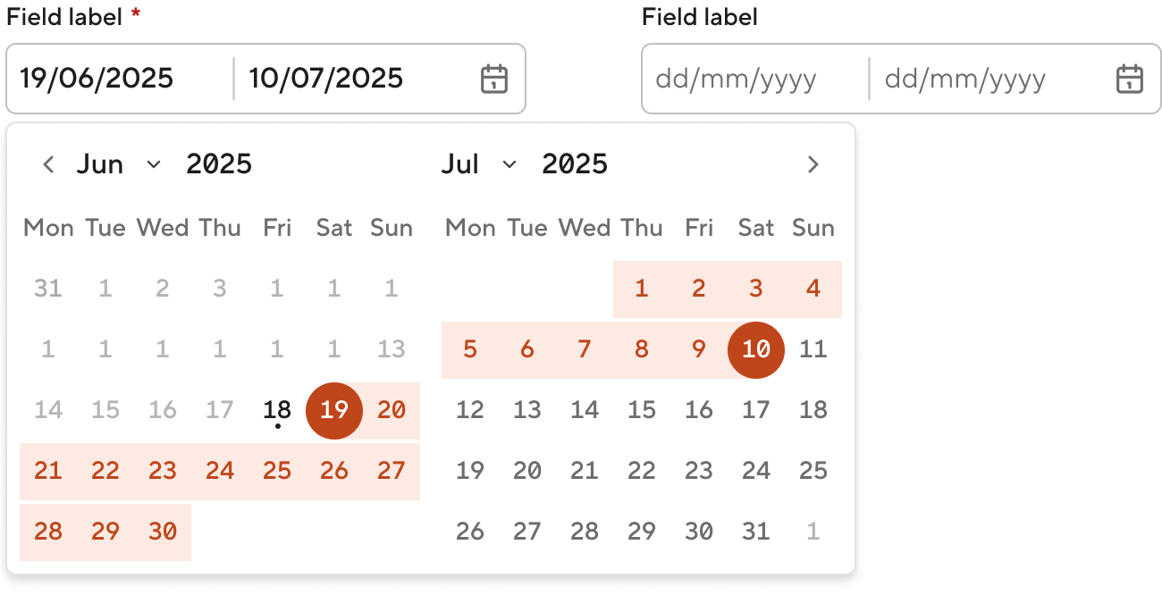 Field daterange | Overview