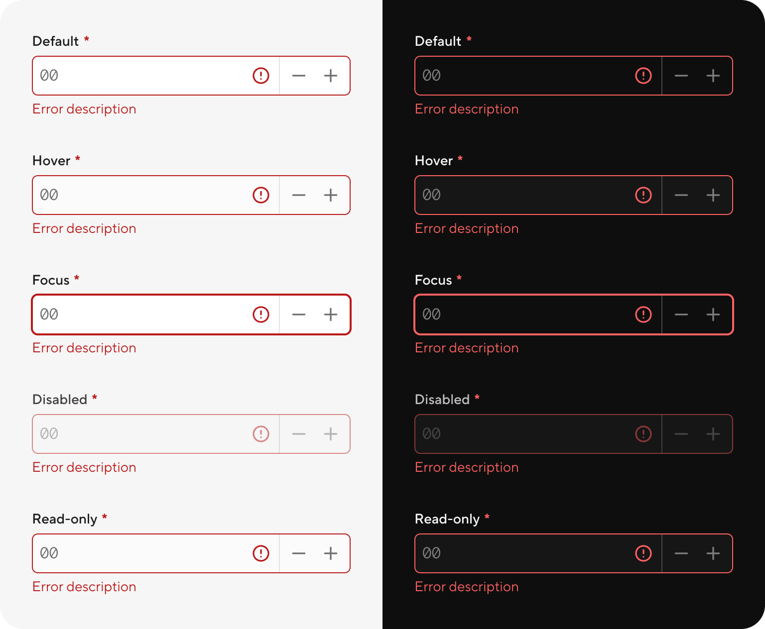 Field number - errors