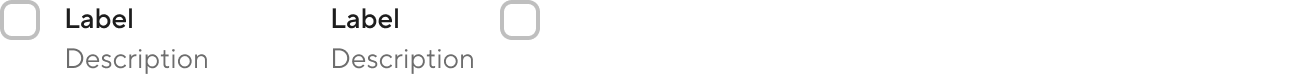 Checkbox - label placement