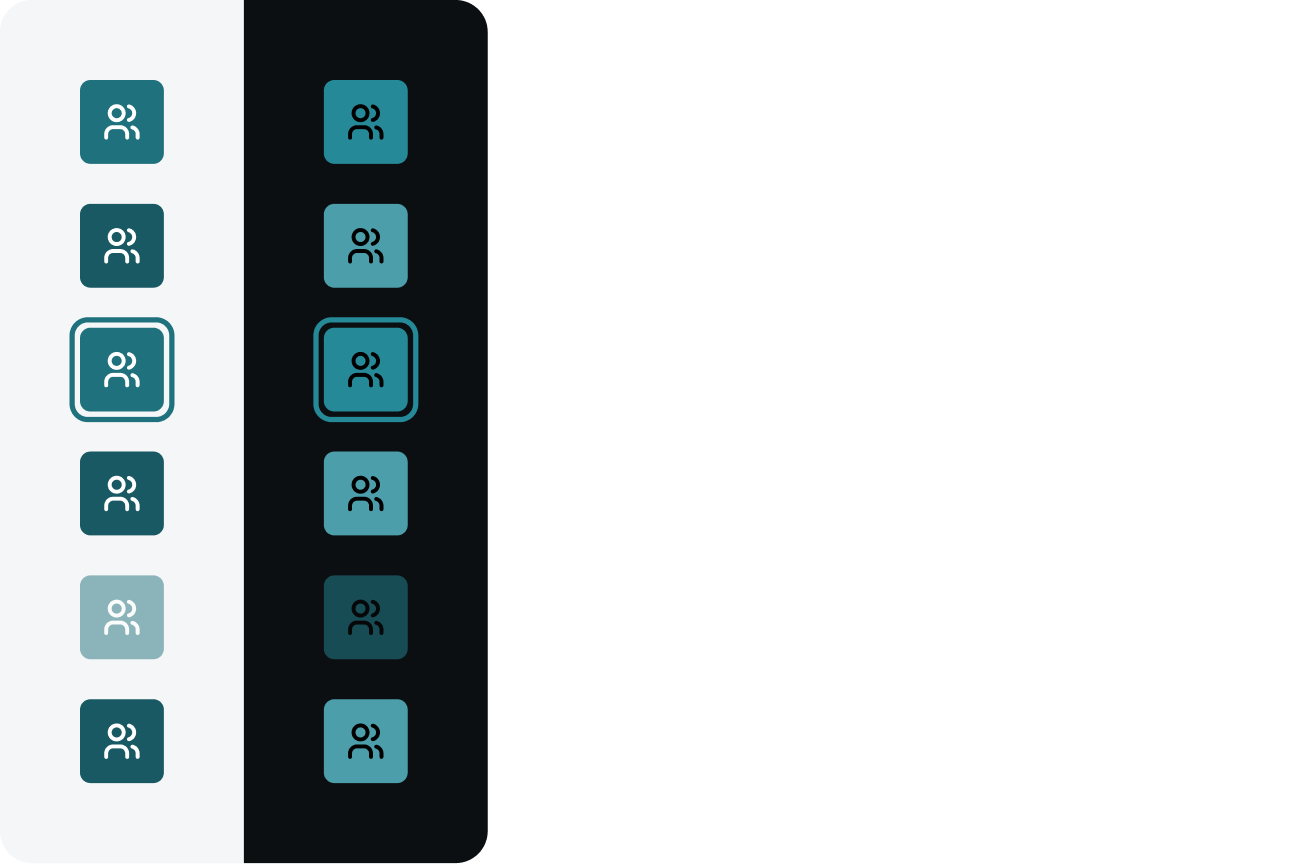 Icon button - states - ocean