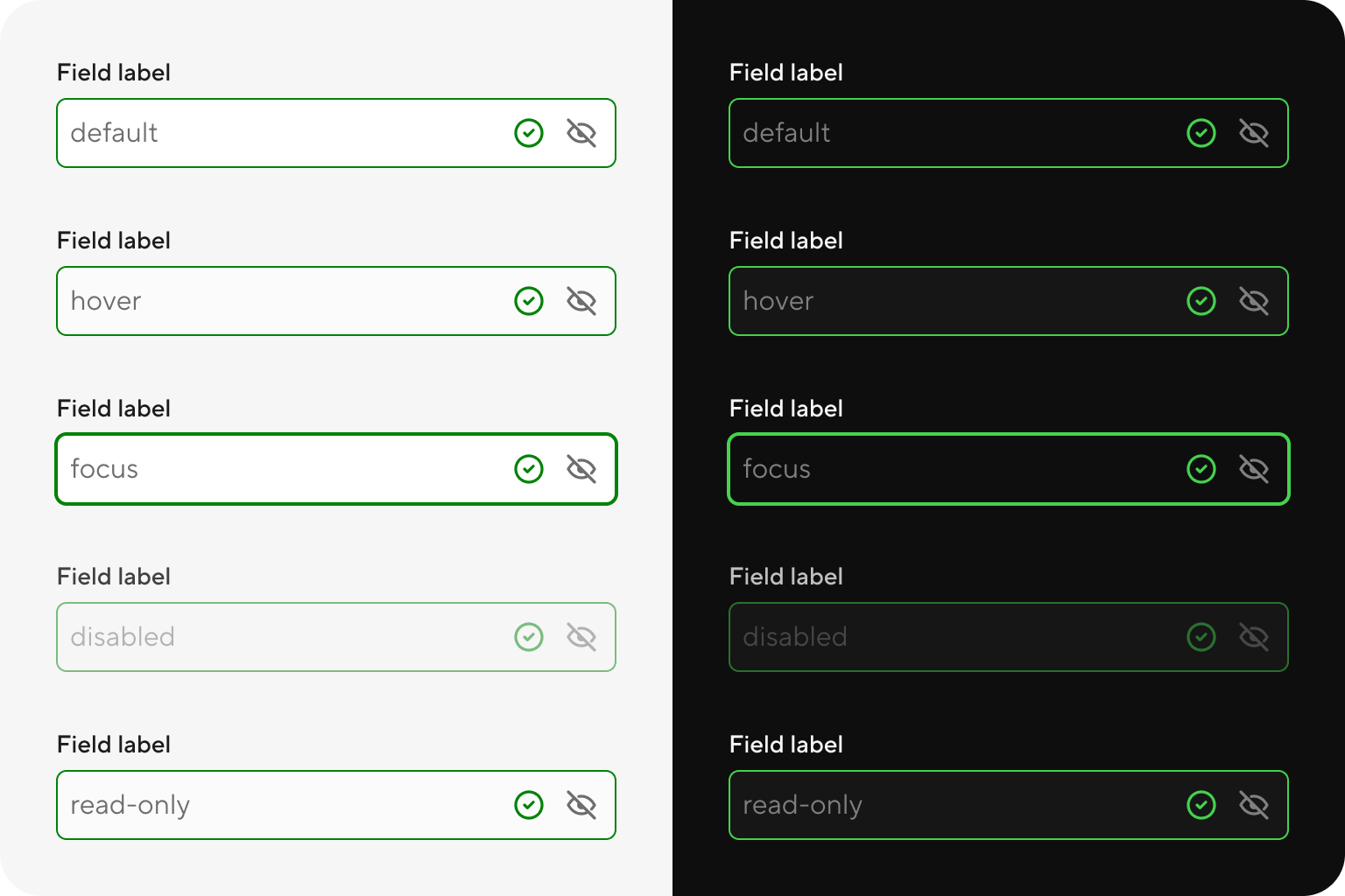 Field password - success