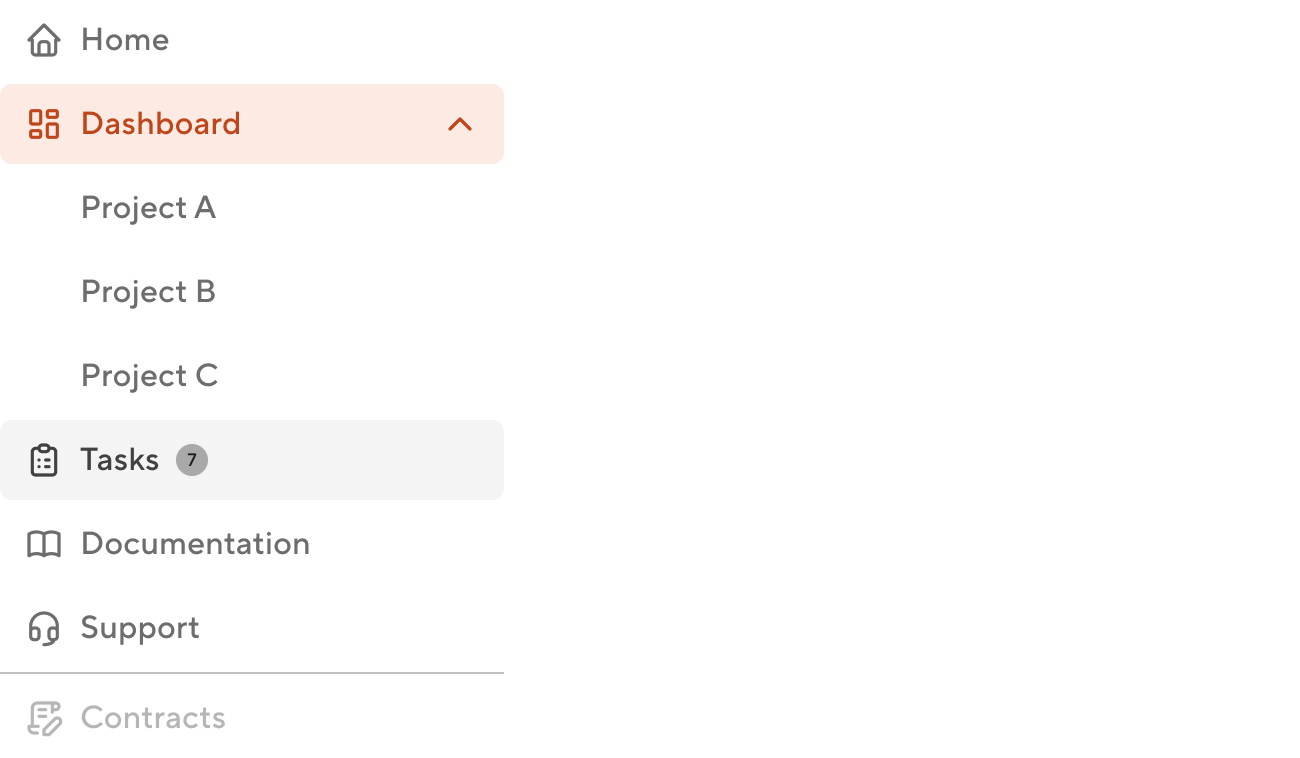 Navigation vertical - Overview