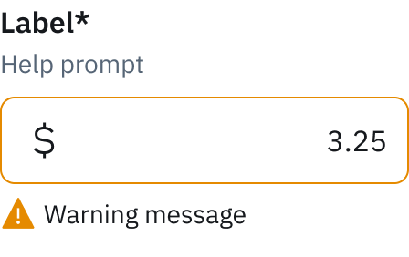 Type=Amount, State=Warning