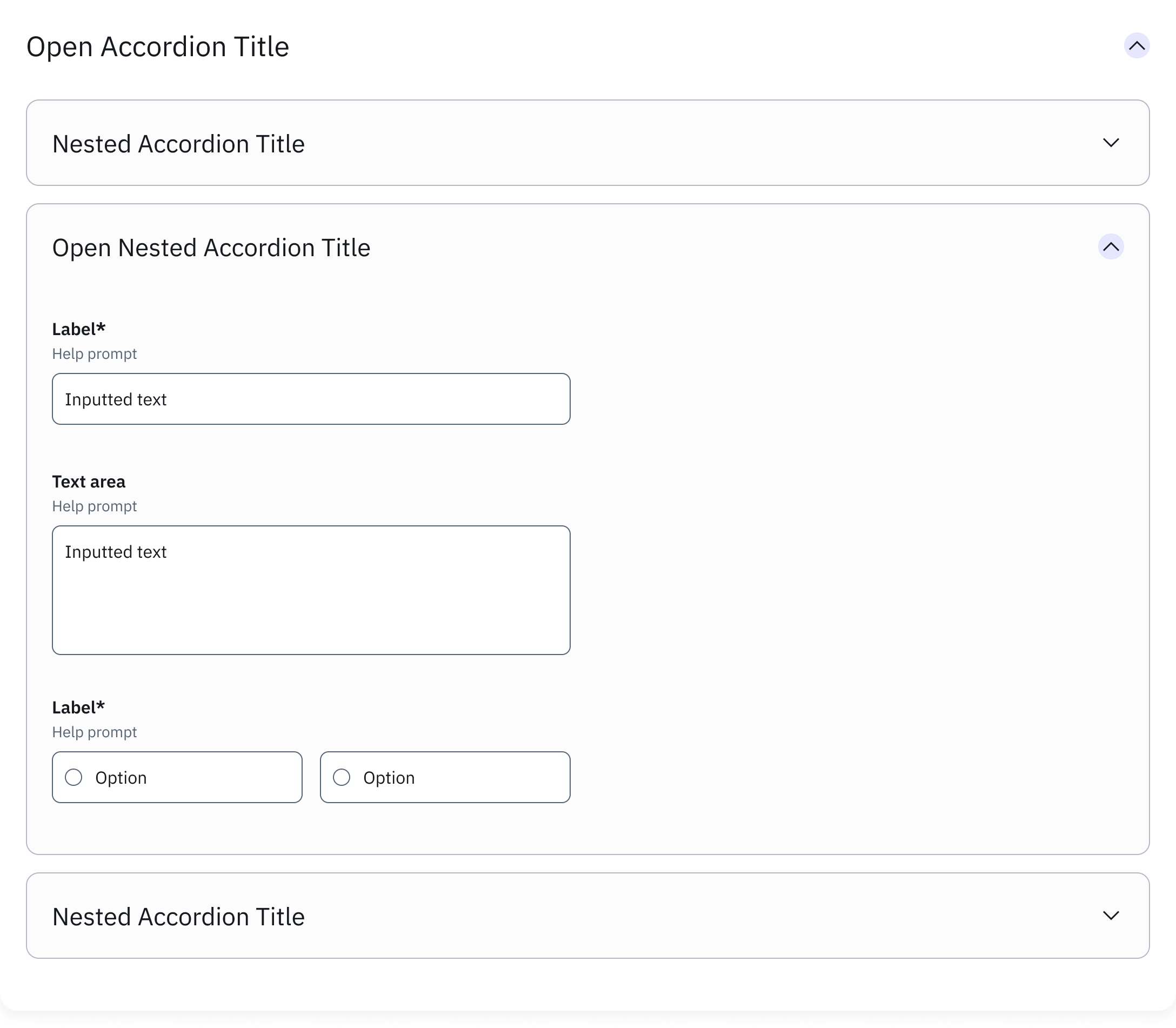 Accordion (Level 1 Expanded)