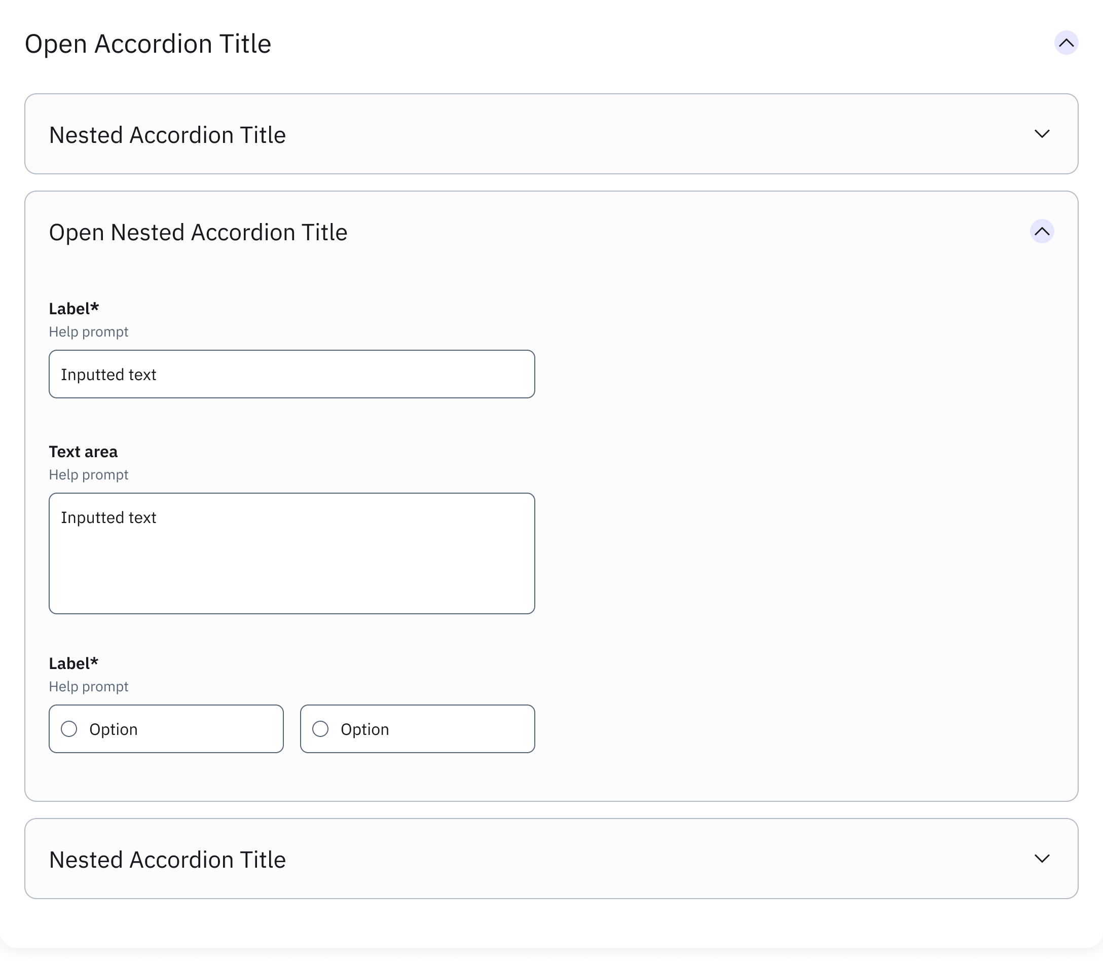 Accordion (Level 1 Expanded)