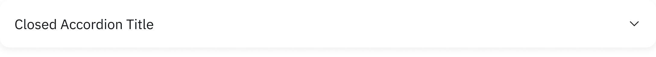 Accordion (Level 1 Collapsed)