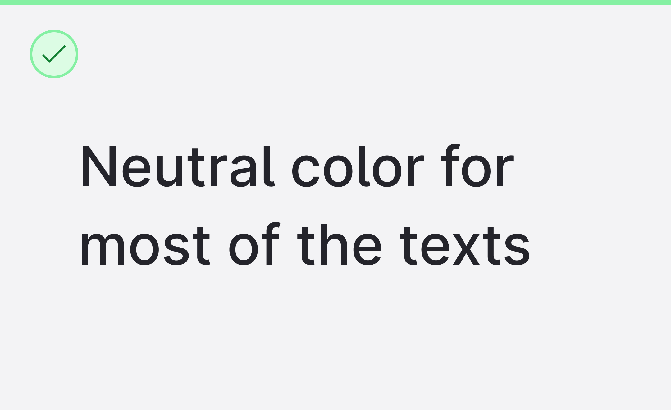 The default color of most UI text is --color-on-layer-primary.