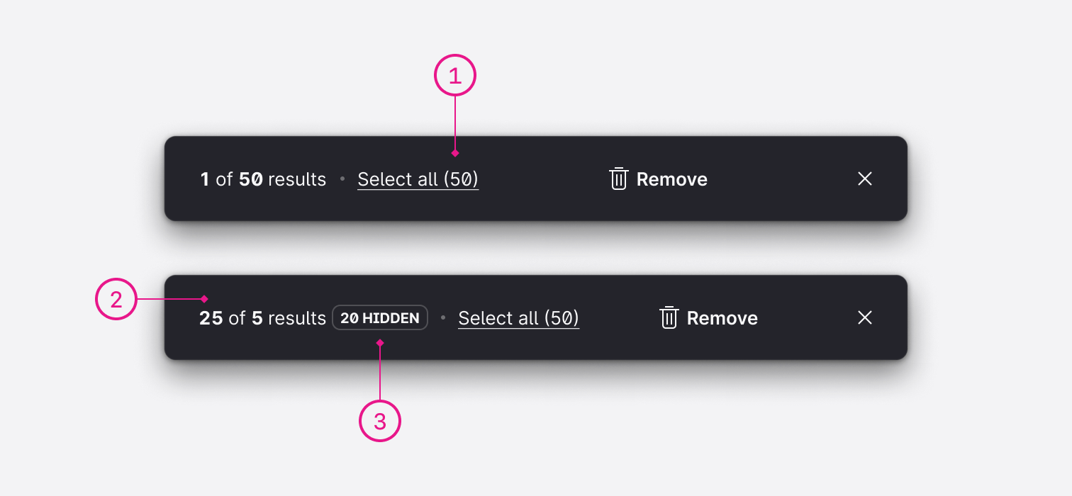 Always show the scope of selection, even when items are hidden