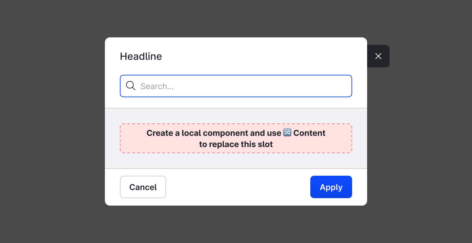 Header with search