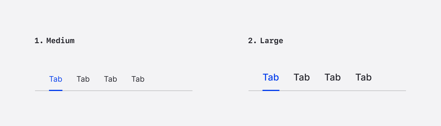 Usage - Sizes