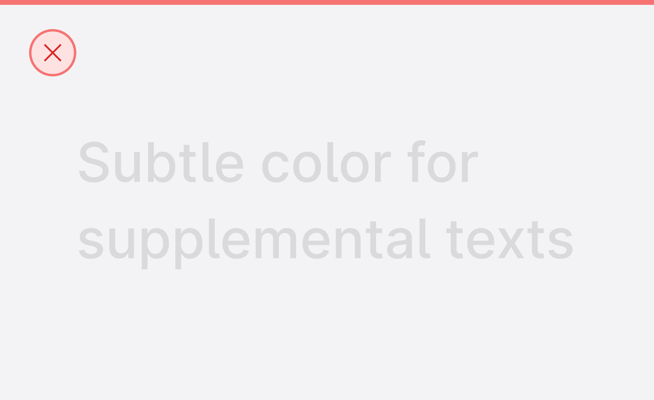 Avoid using light-type colors on light backgrounds.