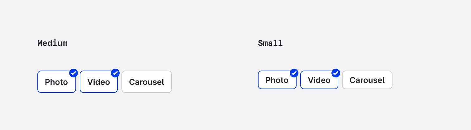 Usage - Sizes