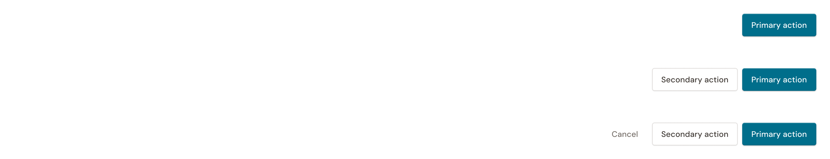 Footer variations