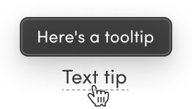 Text tip example