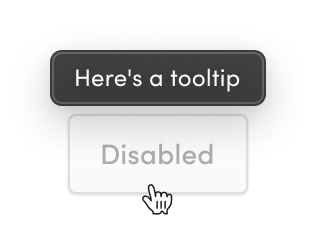 Disabled button example