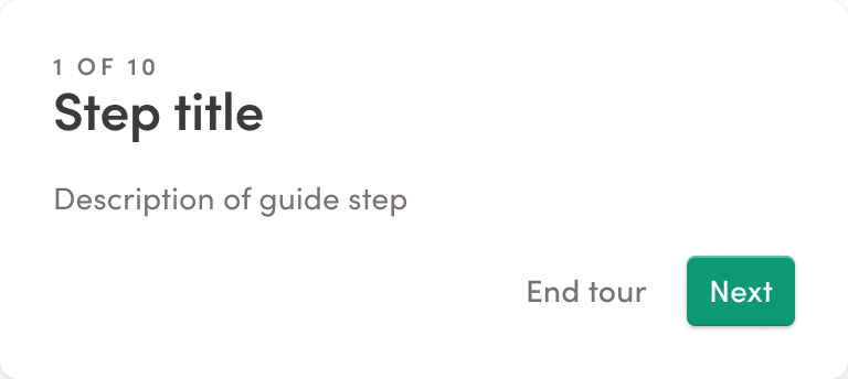 🟢 In-app Guide / Guide