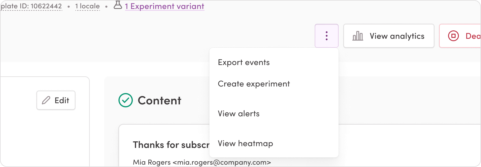 Overflow menus inside a resource