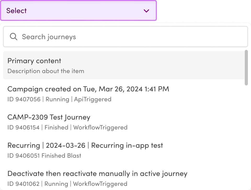Max-height, scroll, and search example
