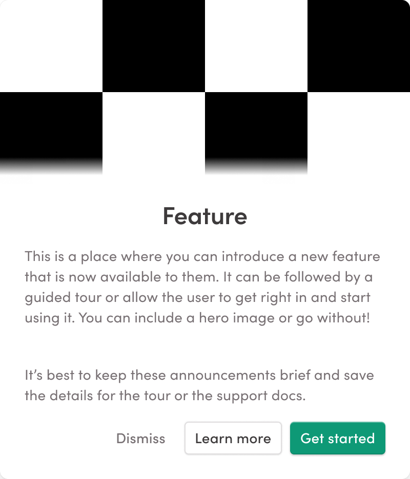 🟢 In-app / Announcement modal