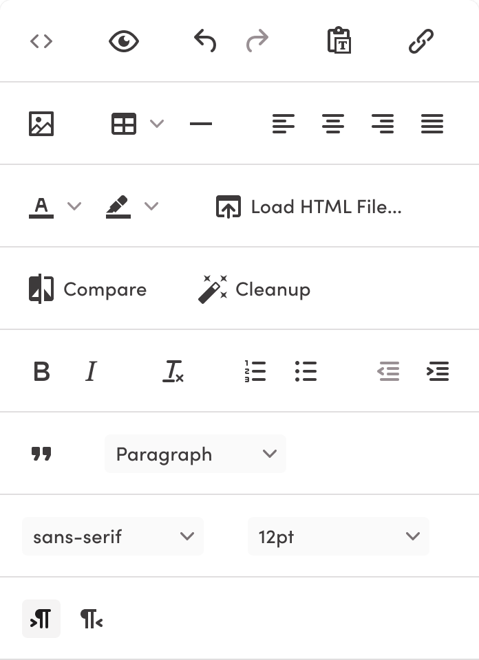 WYSIWYG / Responsive Example