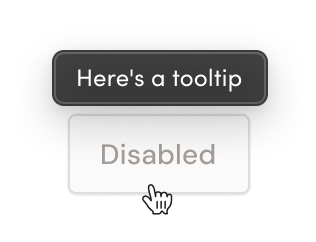 Disabled button example