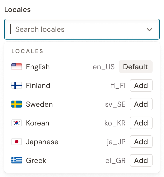 Locale example