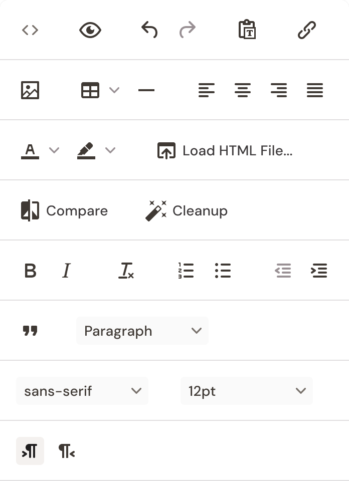 WYSIWYG / Responsive Example
