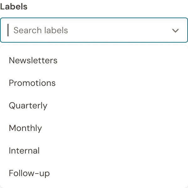 Input select - search example