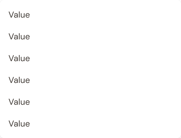Option list